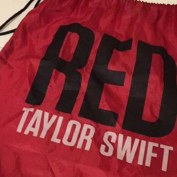 Taylor Swift RED Concert Drawstring Backpack - Picture 2 of 6